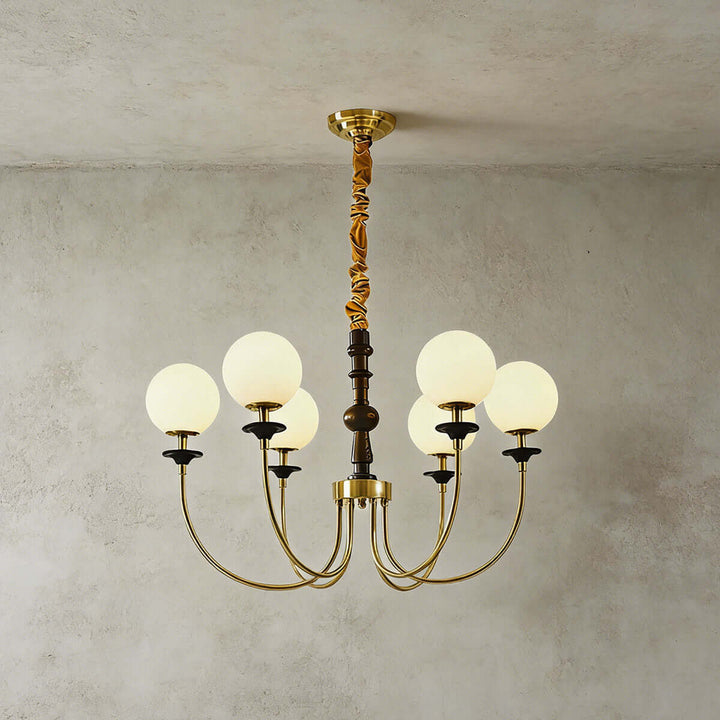 Lomeza Chandelier - Vintage French Statement Glass Living Room