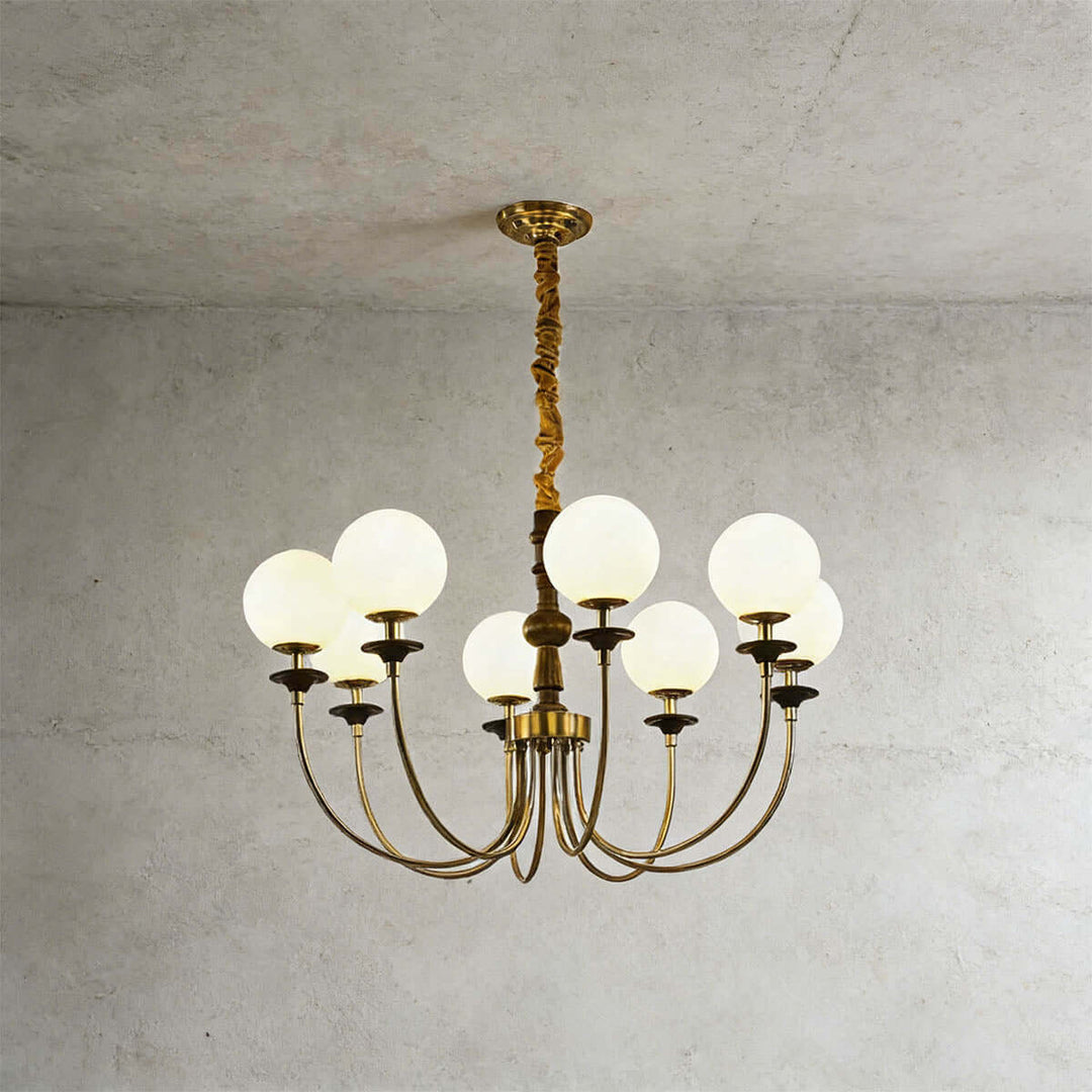 Lomeza Chandelier - Vintage French Statement Glass Living Room
