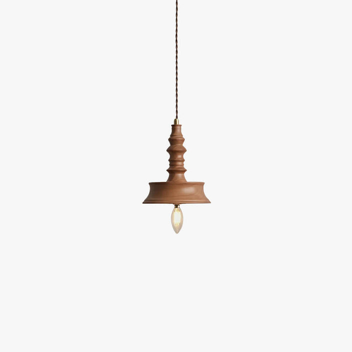 Lorima Pendant Lamp – Wabi-sabi Wood Small Dining Room Lamp