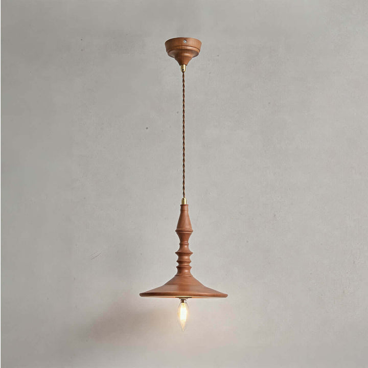 Lorima Pendant Lamp – Wabi-sabi Wood Small Dining Room Lamp