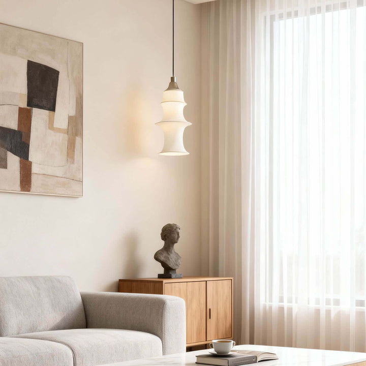 Lufira Pendant Light - Minimalist Decorative Fabric Dining Room Lamp