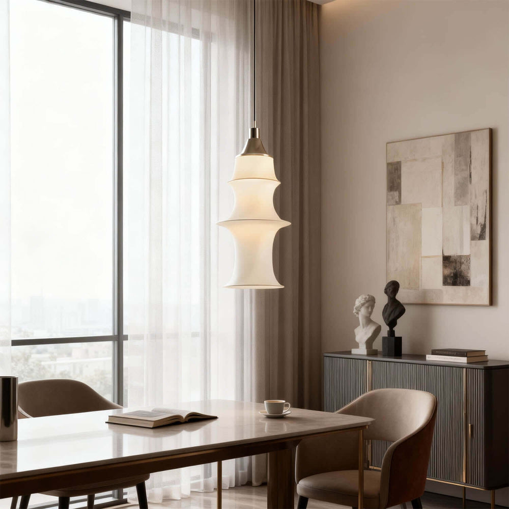 Lufira Pendant Light - Minimalist Decorative Fabric Dining Room Lamp