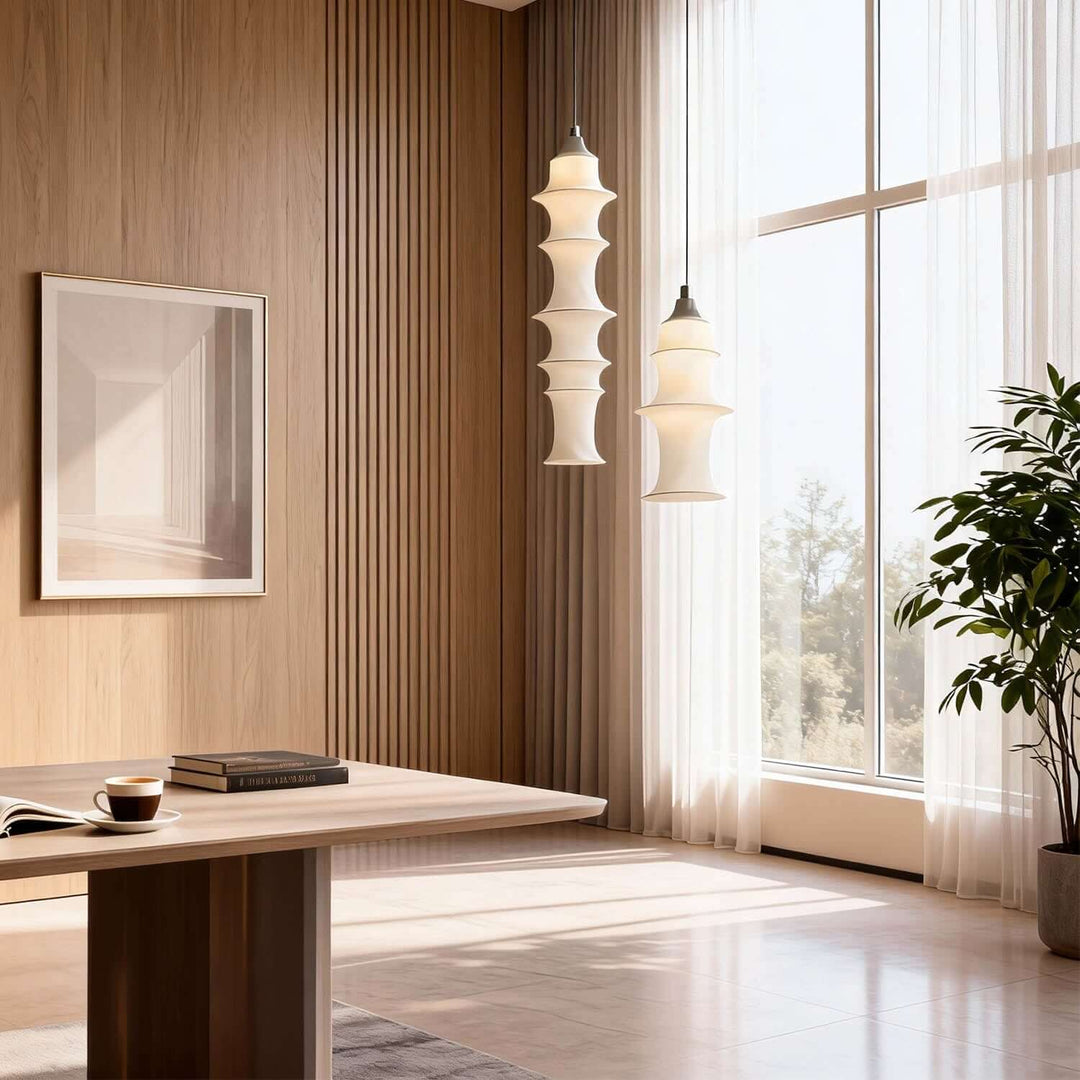 Lufira Pendant Light - Minimalist Decorative Fabric Dining Room Lamp