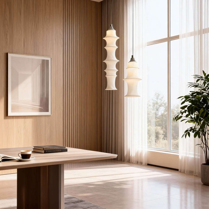 Lufira Pendant Light - Minimalist Decorative Fabric Dining Room Lamp
