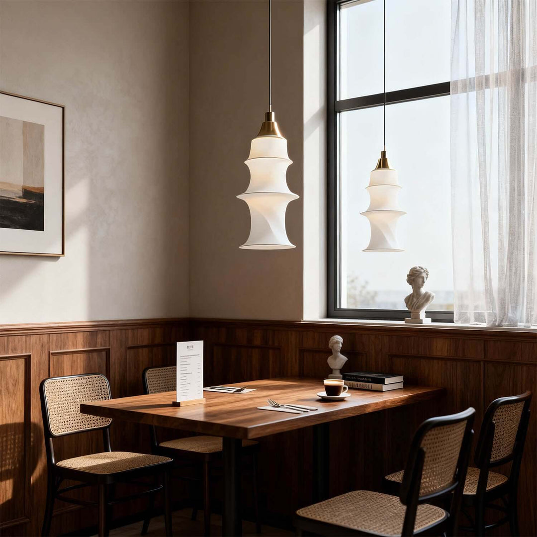 Lufira Pendant Light - Minimalist Decorative Fabric Dining Room Lamp