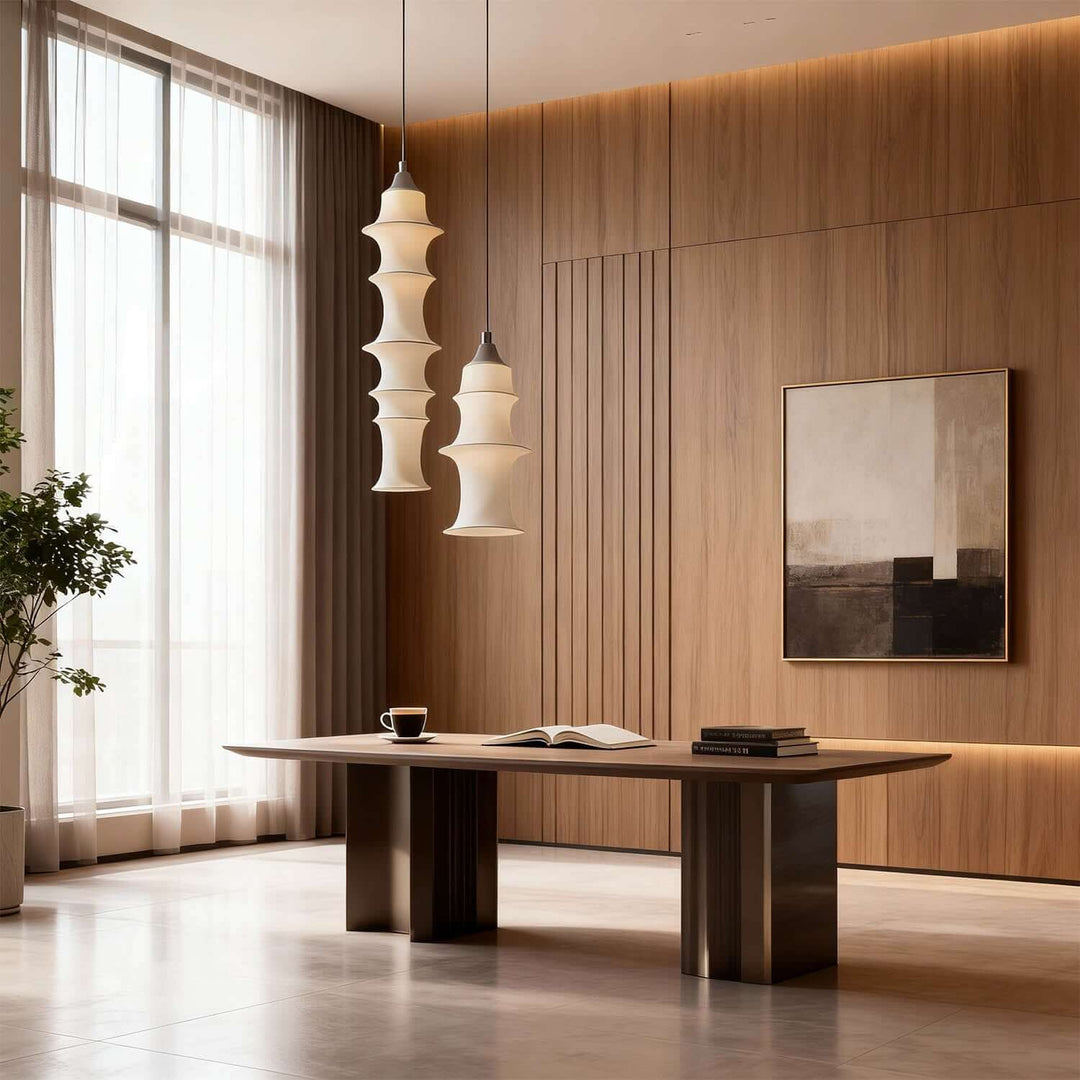 Lufira Pendant Light - Minimalist Decorative Fabric Dining Room Lamp