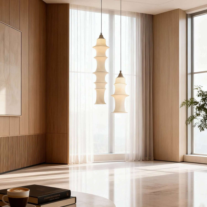 Lufira Pendant Light - Minimalist Decorative Fabric Dining Room Lamp