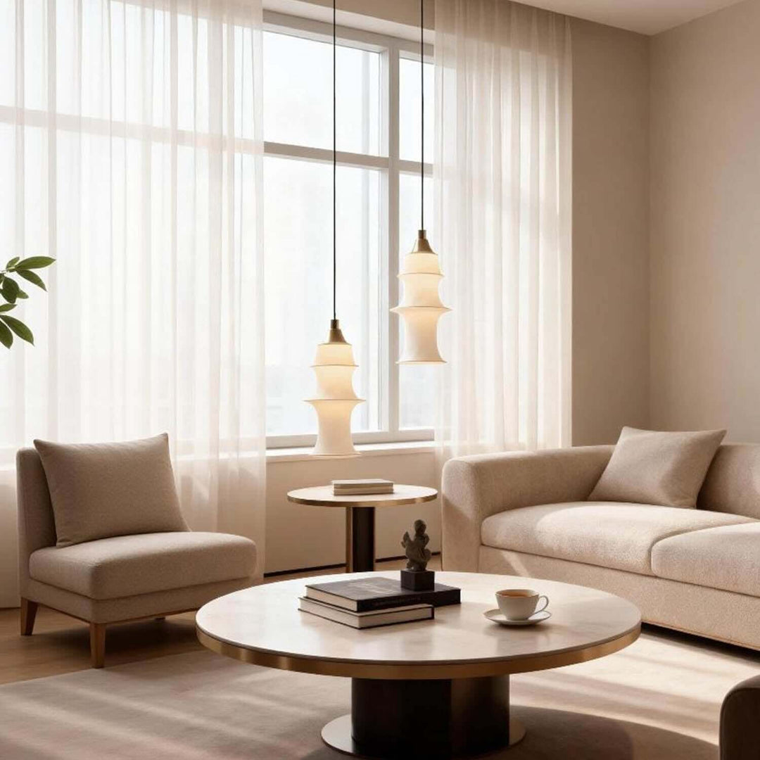 Lufira Pendant Light - Minimalist Decorative Fabric Dining Room Lamp