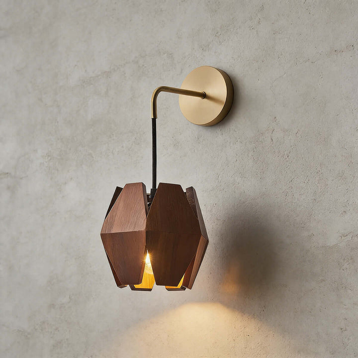 Lunexi Wall Light - Japandi Vintage Creative Wood Bedside