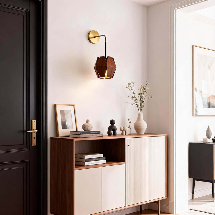 Lunexi Wall Light - Japandi Vintage Creative Wood Bedside