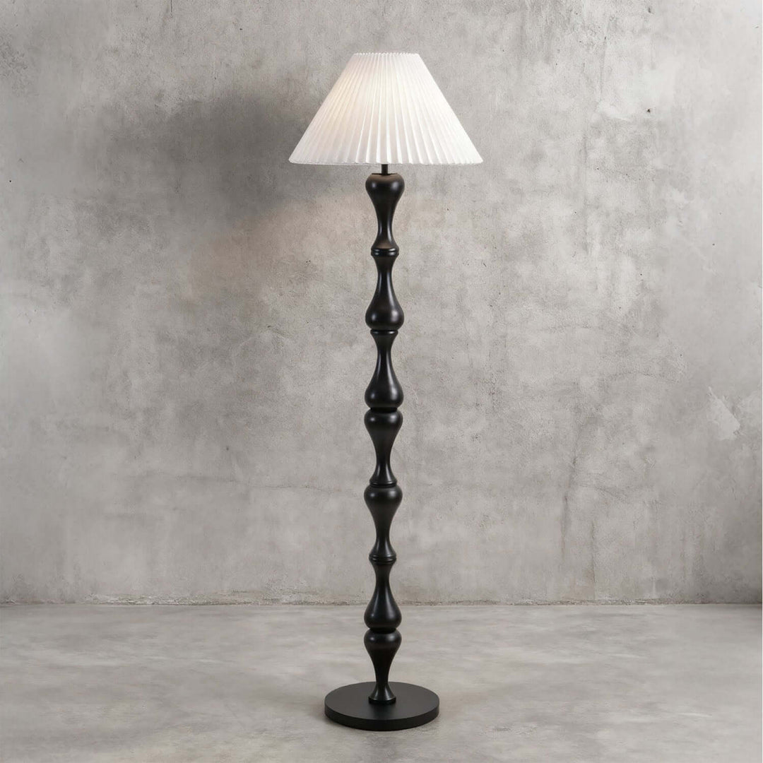 Lunor Floor Lamp – French Style Vintage Fabric Floor Lamp