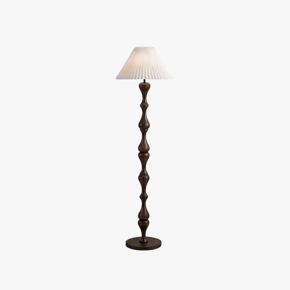 Lunor Floor Lamp – French Style Vintage Fabric Floor Lamp