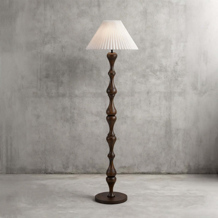 Lunor Floor Lamp – French Style Vintage Fabric Floor Lamp