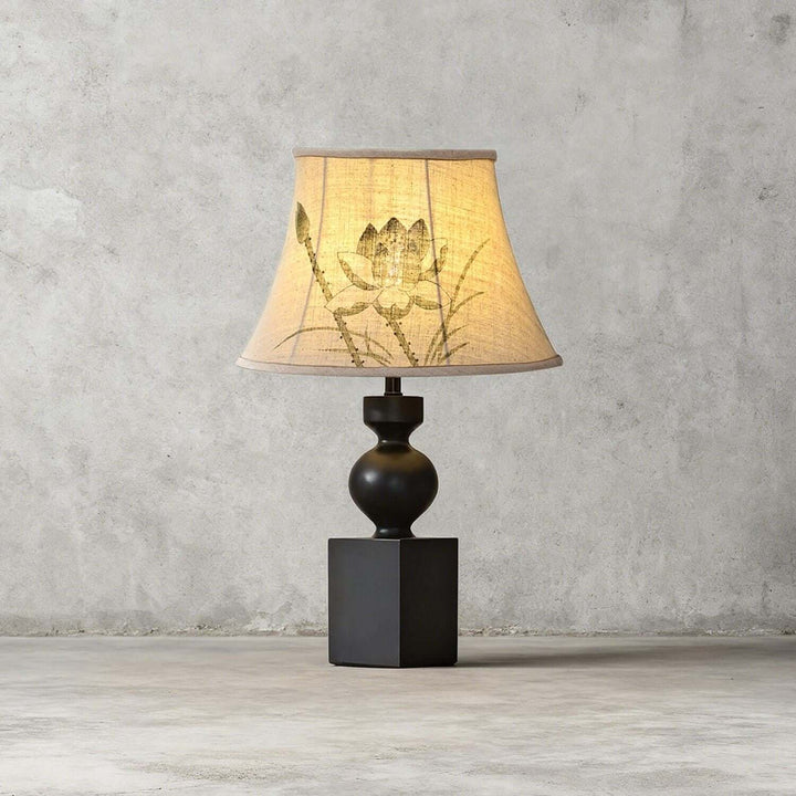 Luremo Table Lamp – Vintage Japandi Fabric Bedside Light