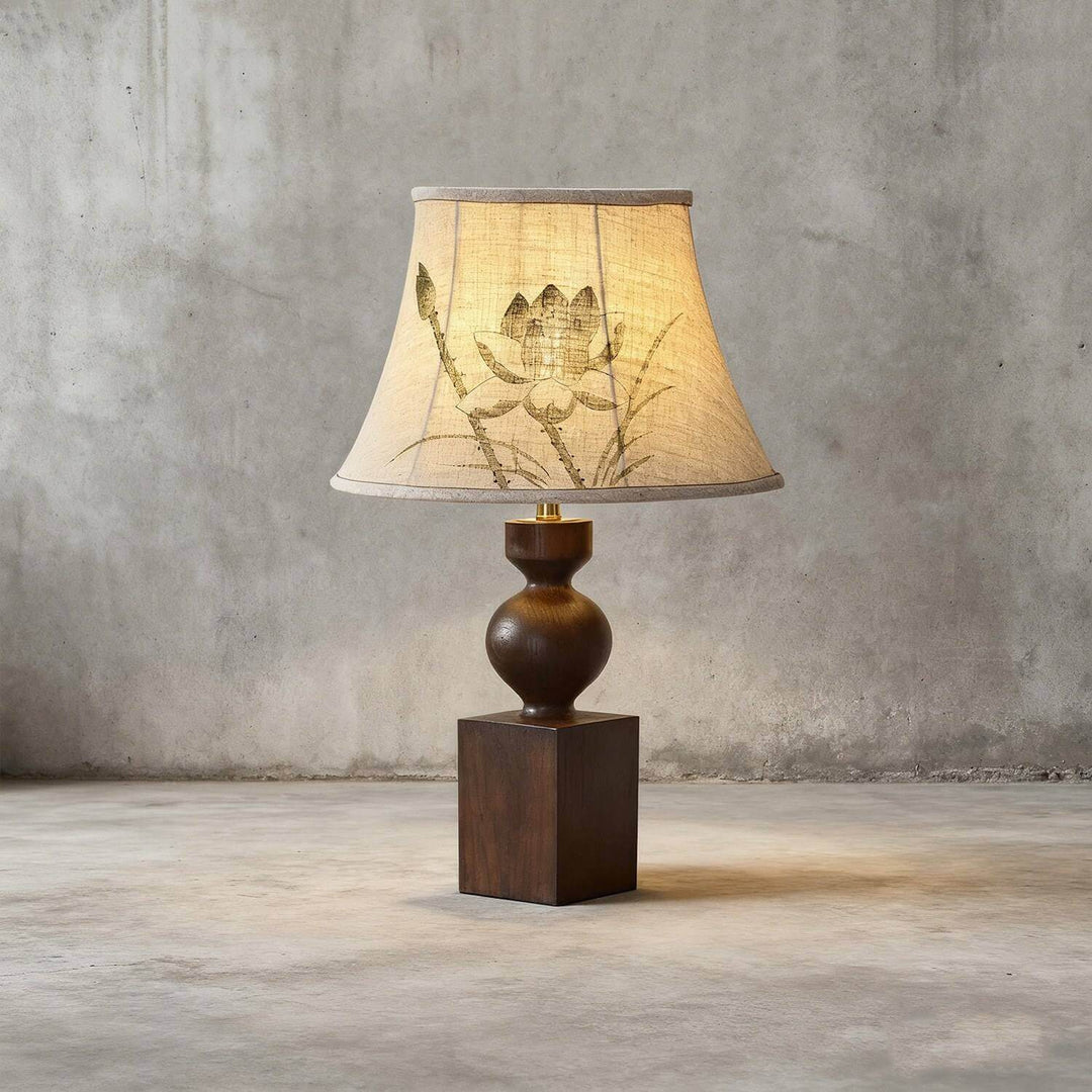 Luremo Table Lamp – Vintage Japandi Fabric Bedside Light