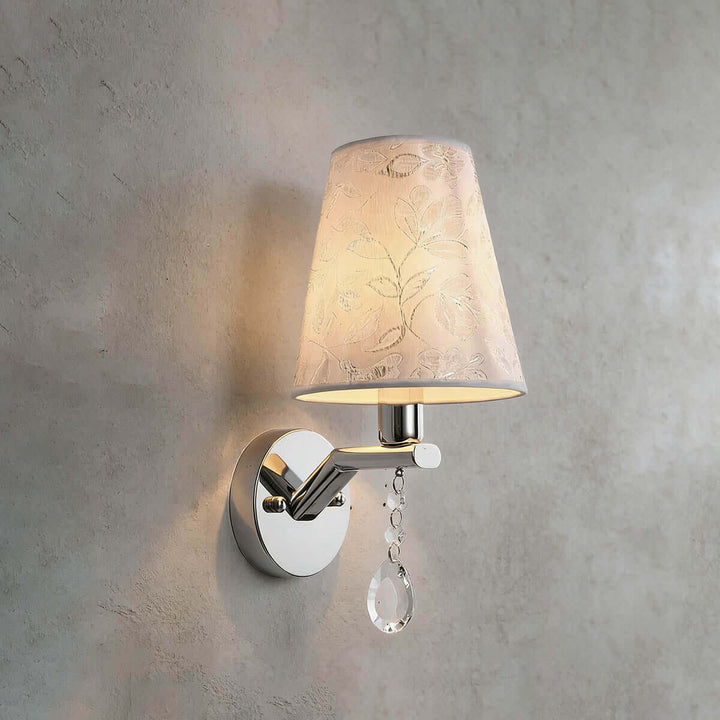 Lynar Wall Light – Vintage Art Deco Fabric Bedside Lamp