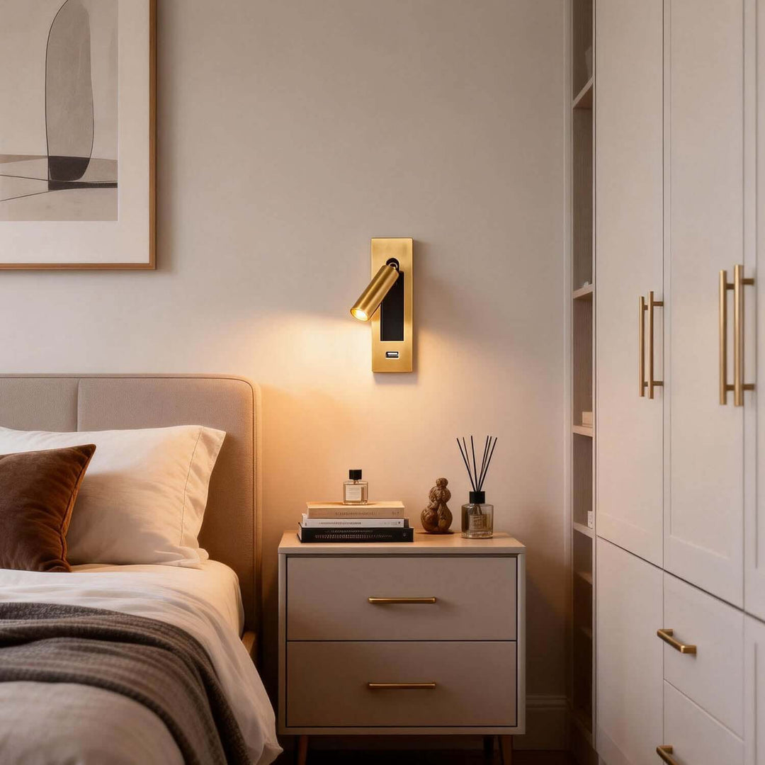Mavti Wall Lamp Style B – Minimalist Stylish Bedside LED Reading Lamp