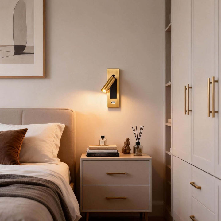 Mavti Wall Lamp Style B – Minimalist Stylish Bedside LED Reading Lamp