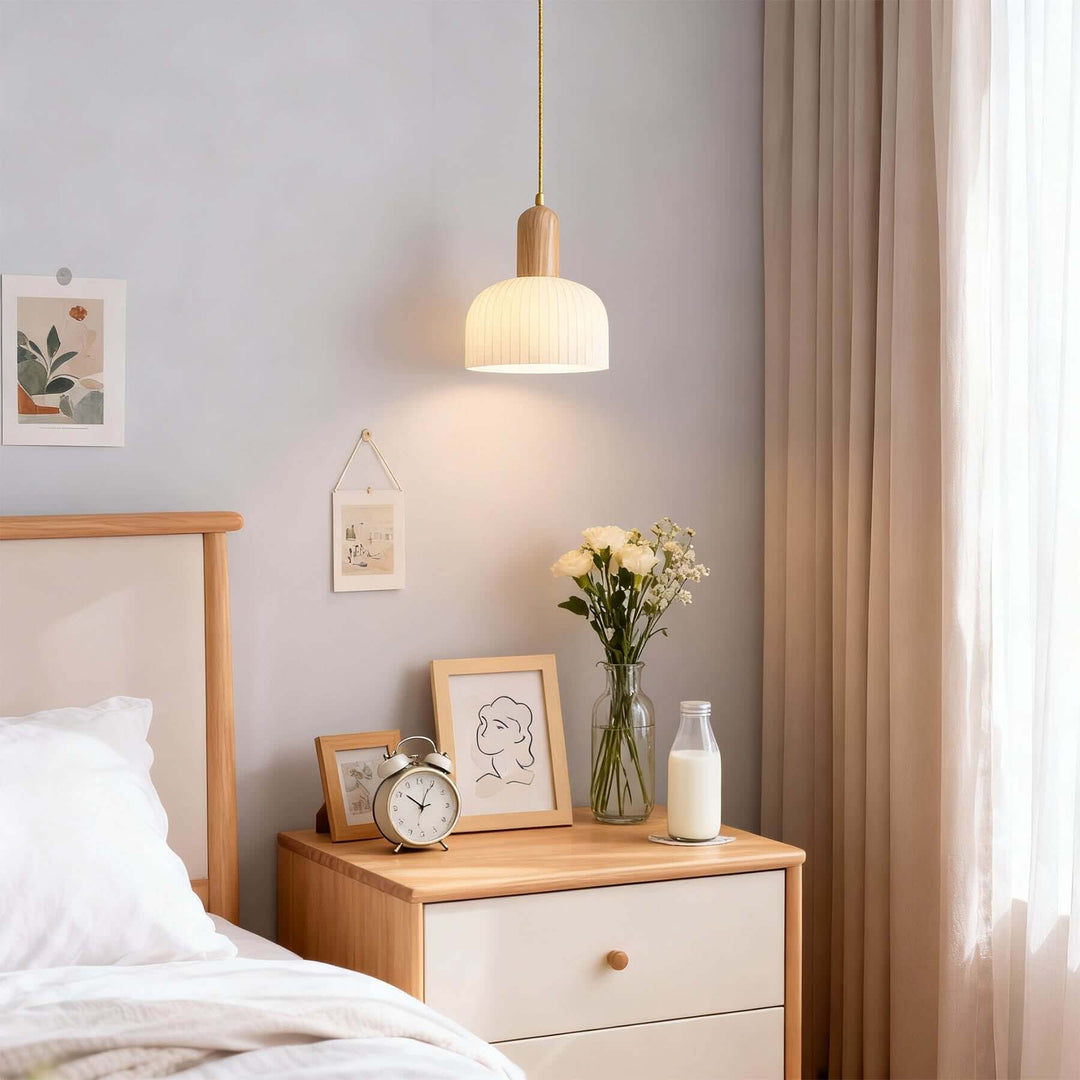 Merona Pendant French Minimalist Glass Bedside Pendant Lamp