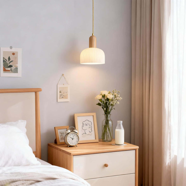 Merona Pendant French Minimalist Glass Bedside Pendant Lamp