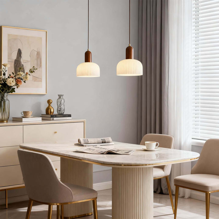 Merona Pendant French Minimalist Glass Bedside Pendant Lamp