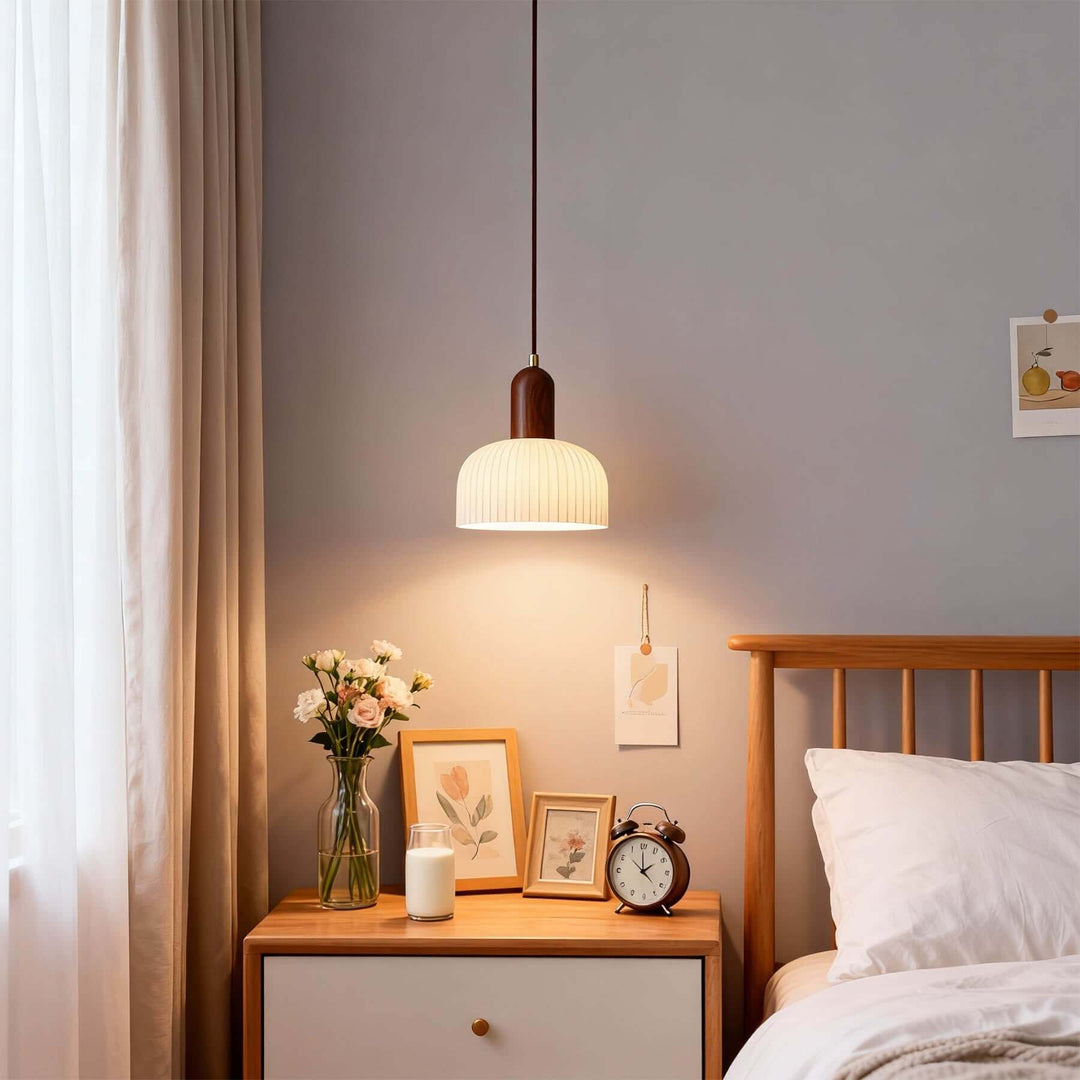 Merona Pendant French Minimalist Glass Bedside Pendant Lamp
