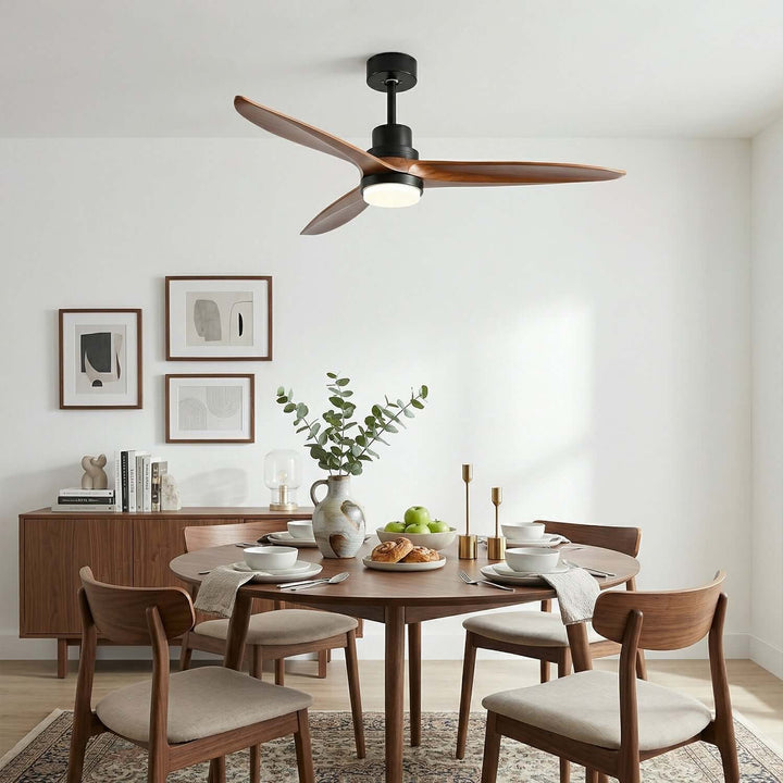 Mevira Ceiling Fan Light | Modern Style Dining Room