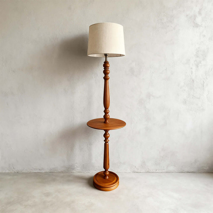 Meyora Floor Lamp – Elegant European Vintage Fabric Lamp