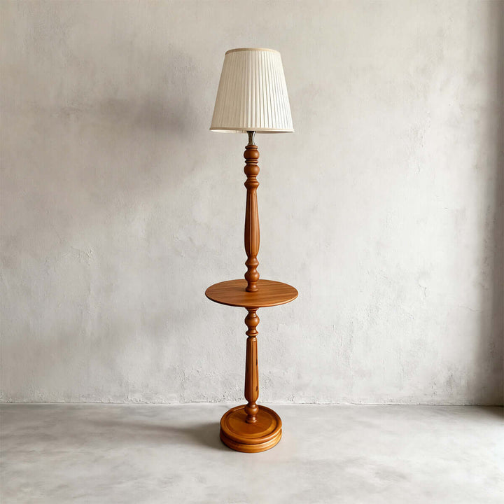 Meyora Floor Lamp – Elegant European Vintage Fabric Lamp