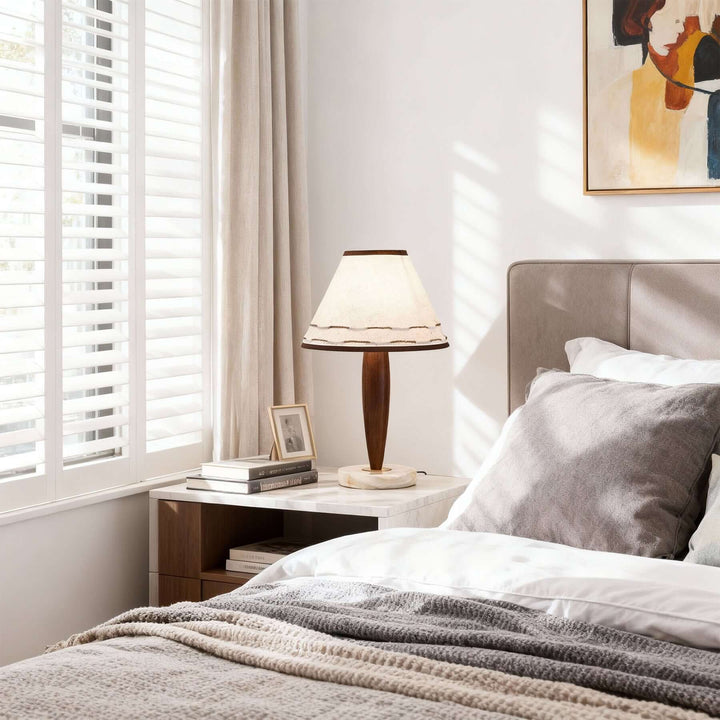 Mezra Table Lamp – Creative Fabric Vintage Bedside Lamp