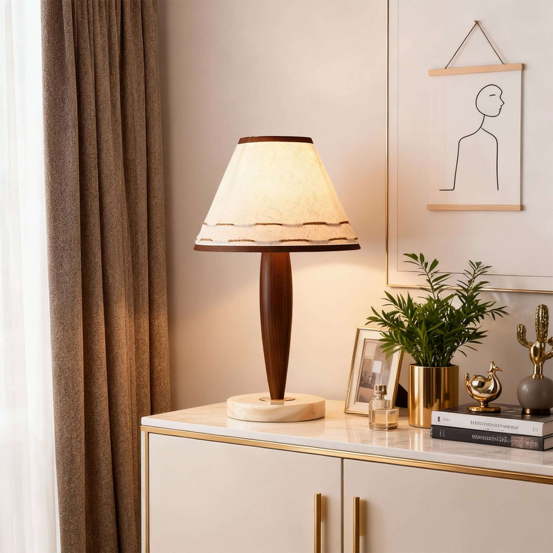 Mezra Table Lamp – Creative Fabric Vintage Bedside Lamp