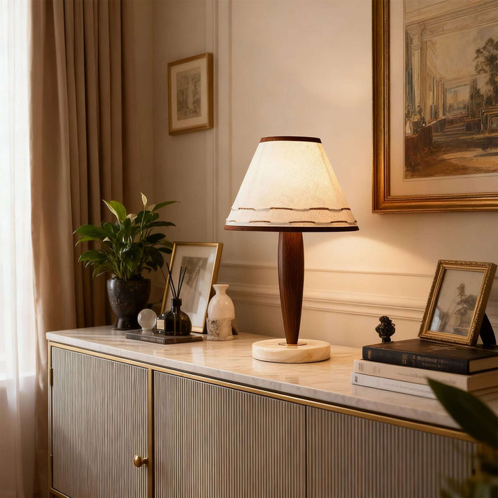 Mezra Table Lamp – Creative Fabric Vintage Bedside Lamp