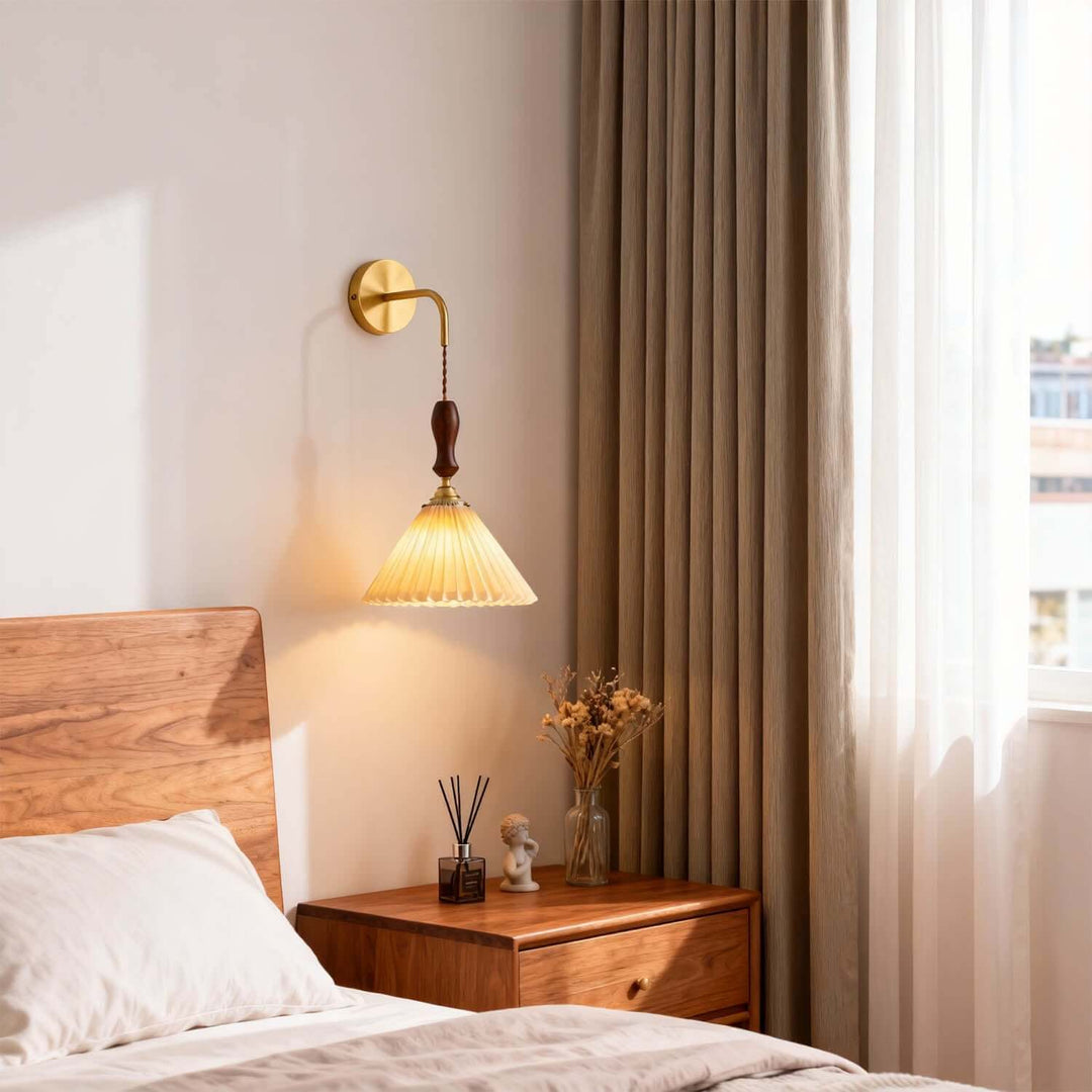 Miloxa Wall Light - French Vintage Wabi Sabi Fabric Bedside