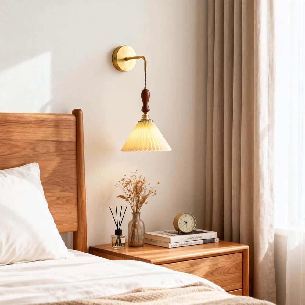 Miloxa Wall Light - French Vintage Wabi Sabi Fabric Bedside