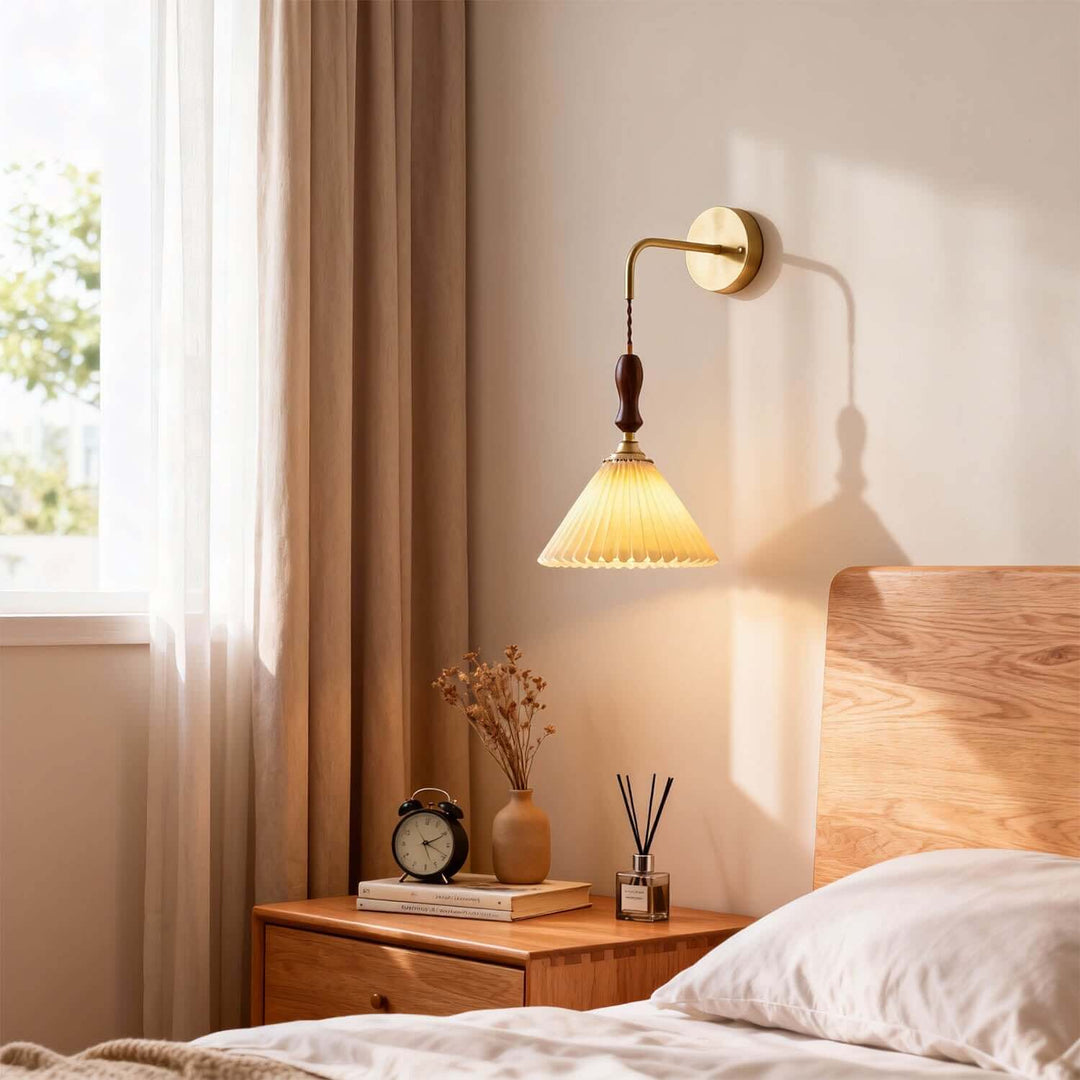 Miloxa Wall Light - French Vintage Wabi Sabi Fabric Bedside