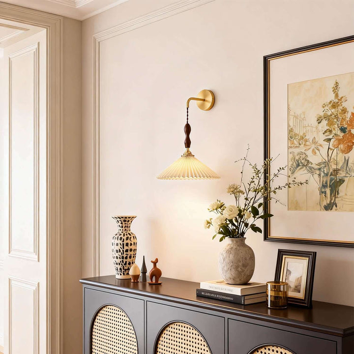 Miloxa Wall Light - French Vintage Wabi Sabi Fabric Bedside
