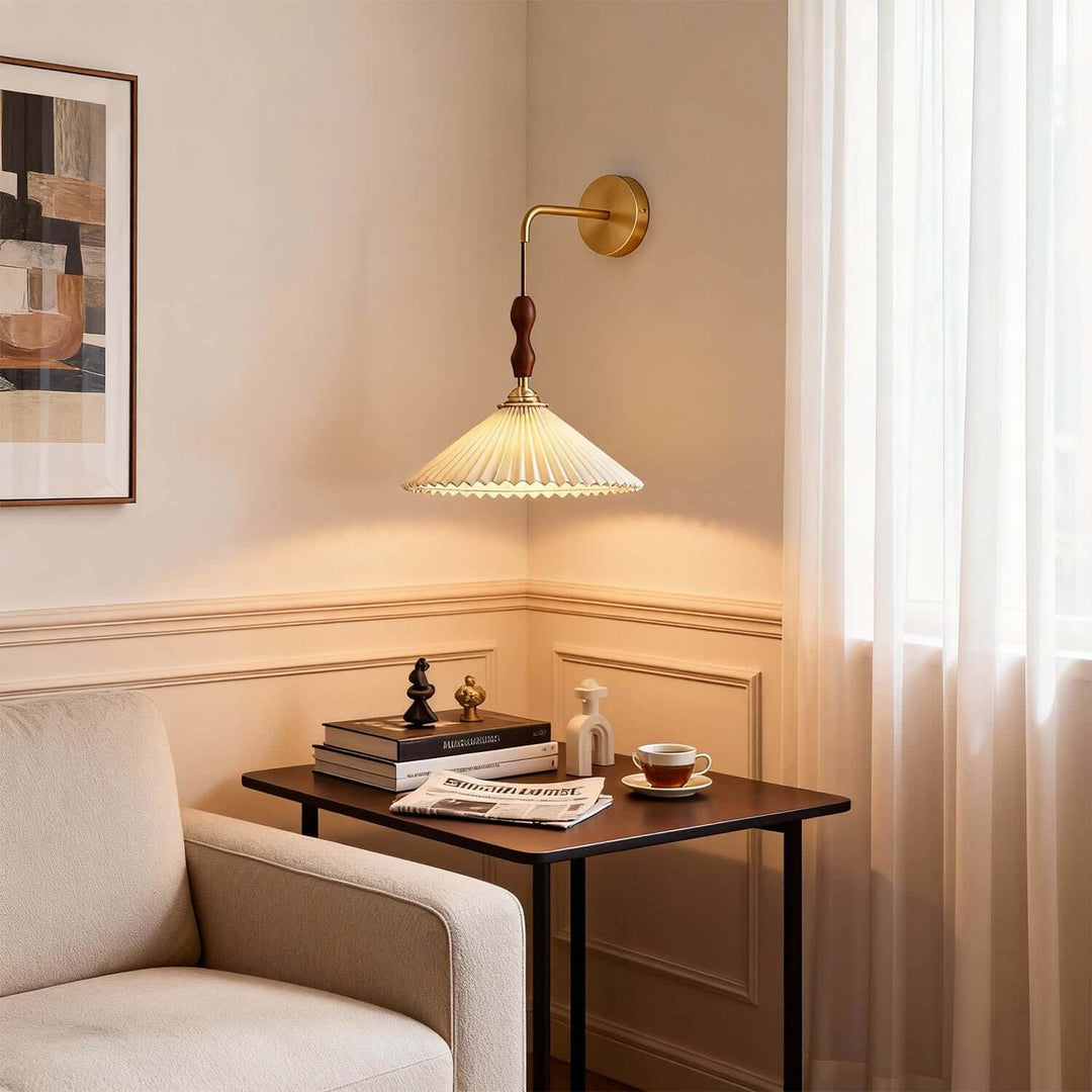 Miloxa Wall Light - French Vintage Wabi Sabi Fabric Bedside