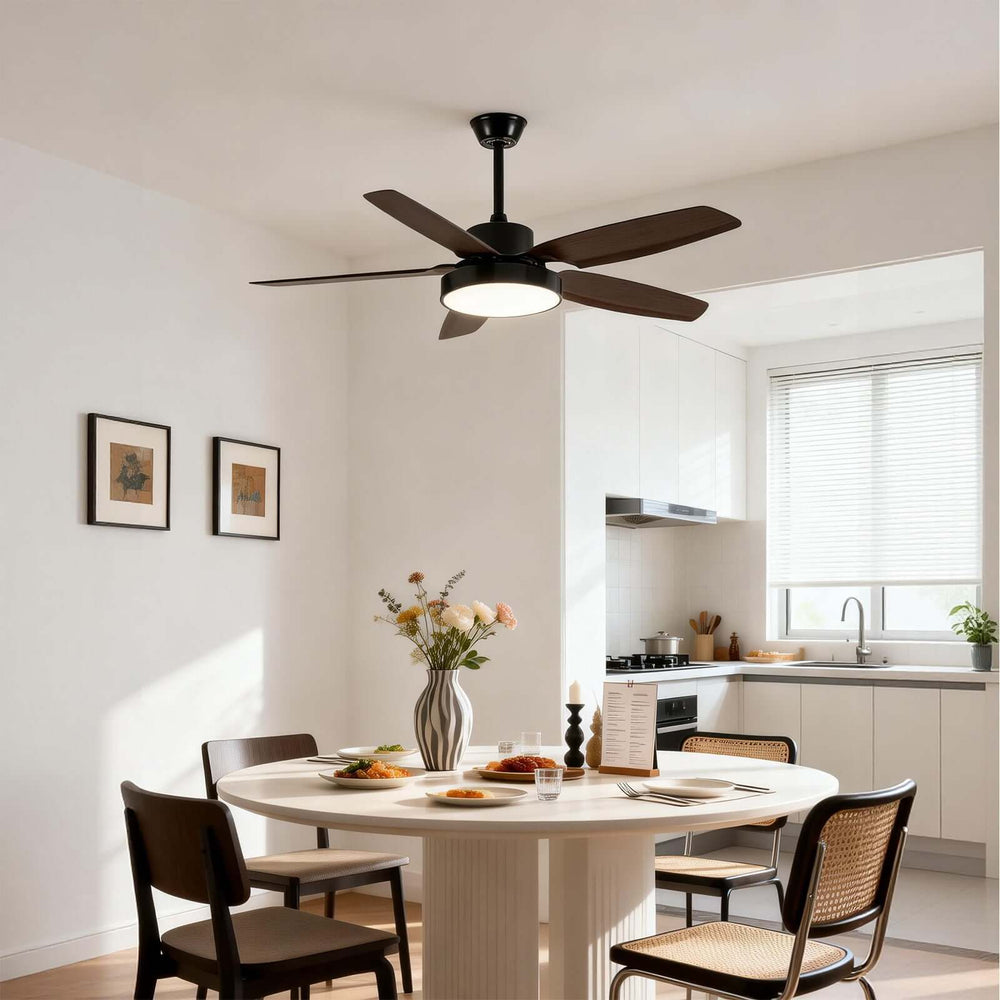 Mleff Ceiling Fan Light - Vintage French ABS Bedroom Light
