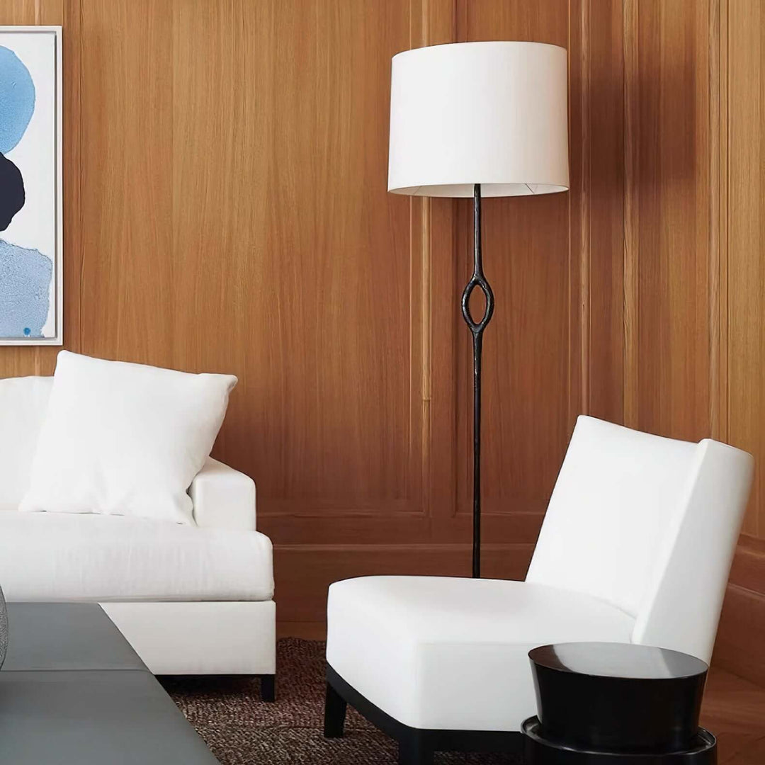 Solin Floor Lamp – Modern Minimalist Resin Fabric Lighting