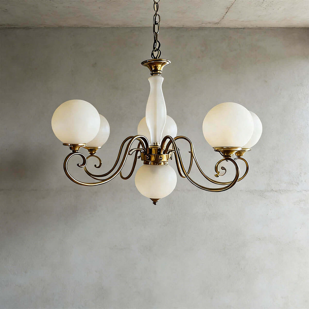 Xylen Chandelier – Vintage French Glass Chandelier