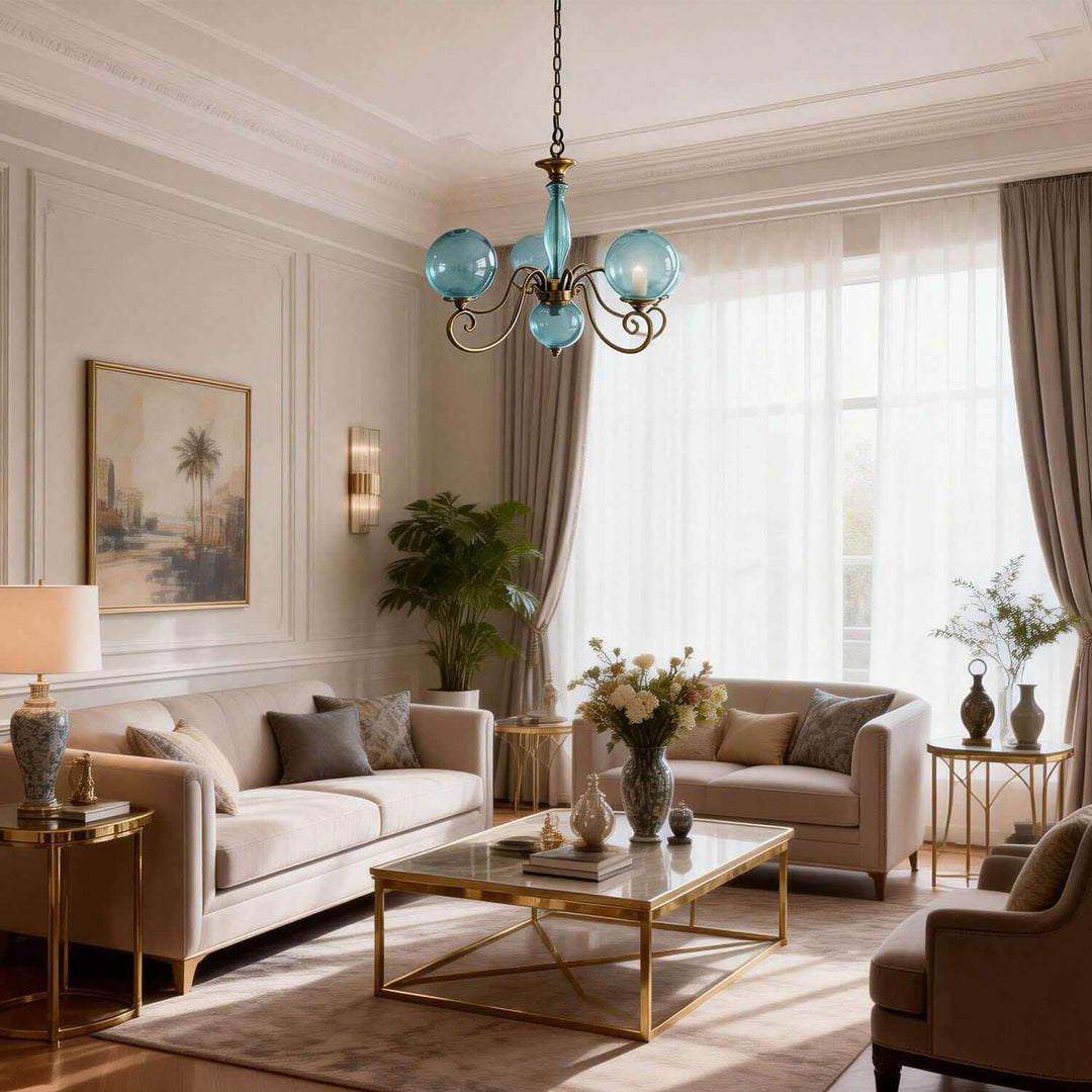 Xylen Chandelier – Vintage French Glass Chandelier