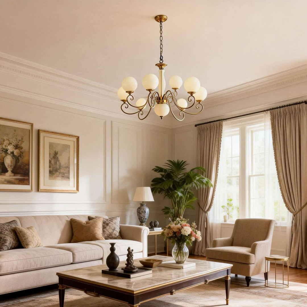 Xylen Chandelier – Vintage French Glass Chandelier