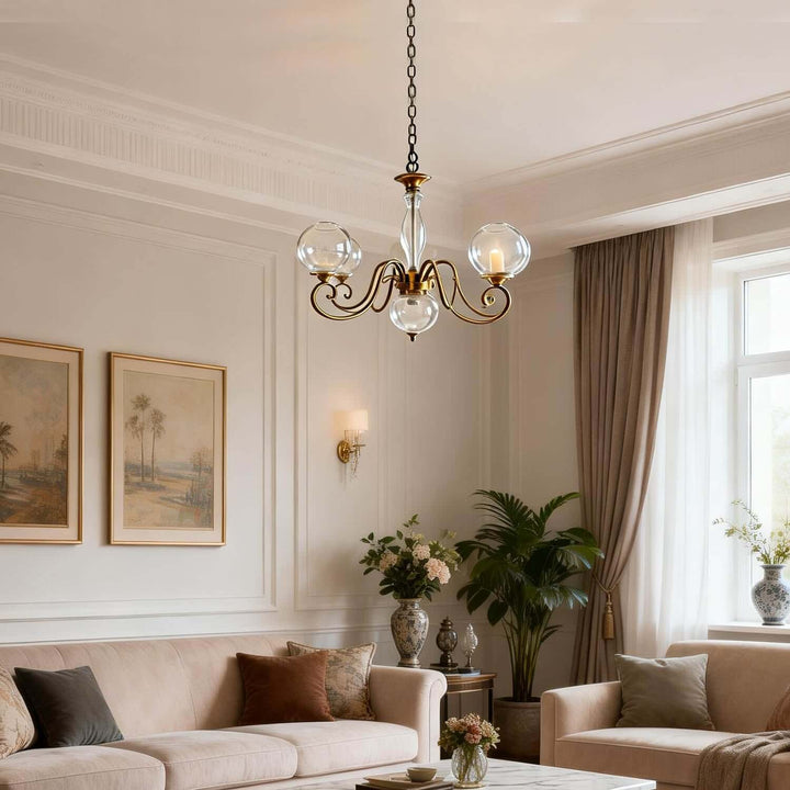 Xylen Chandelier – Vintage French Glass Chandelier