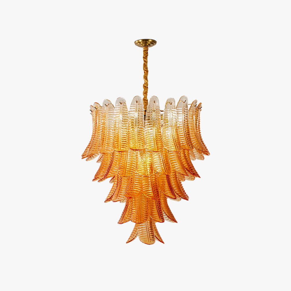 Amber Amvella Chandelier | Amber Murano Glass Dining Room Chandelier
