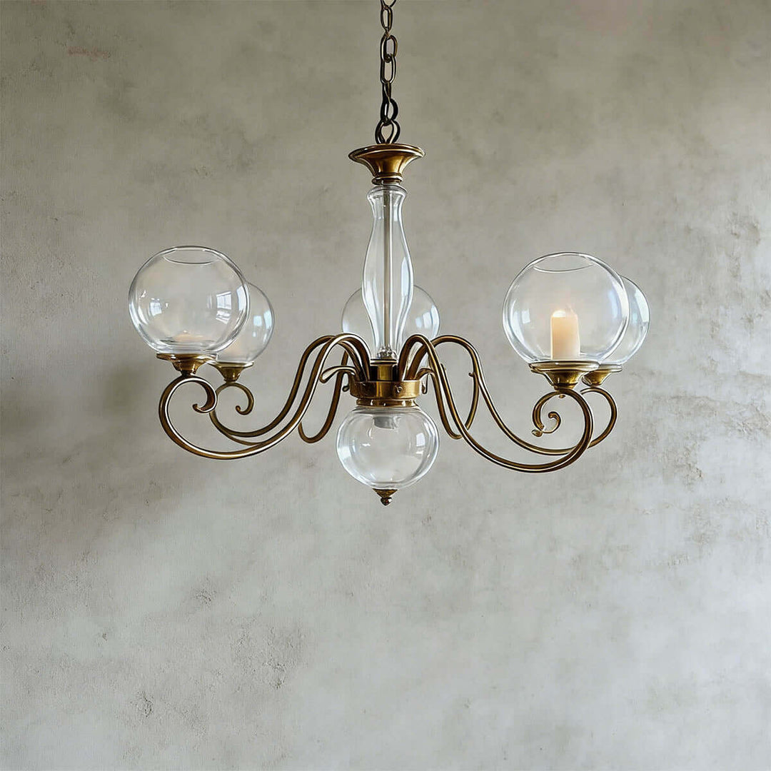 Xylen Chandelier – Vintage French Glass Chandelier