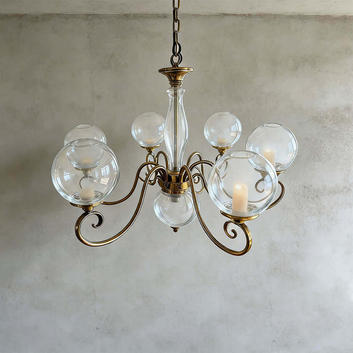 Xylen Chandelier – Vintage French Glass Chandelier