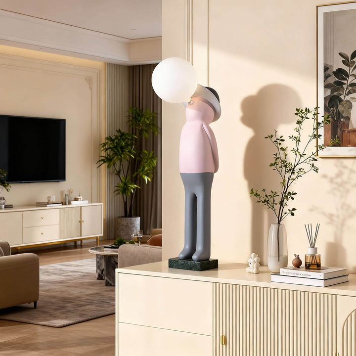 Molunu Sculptural Table Lamp – Interesting Cream Table Light