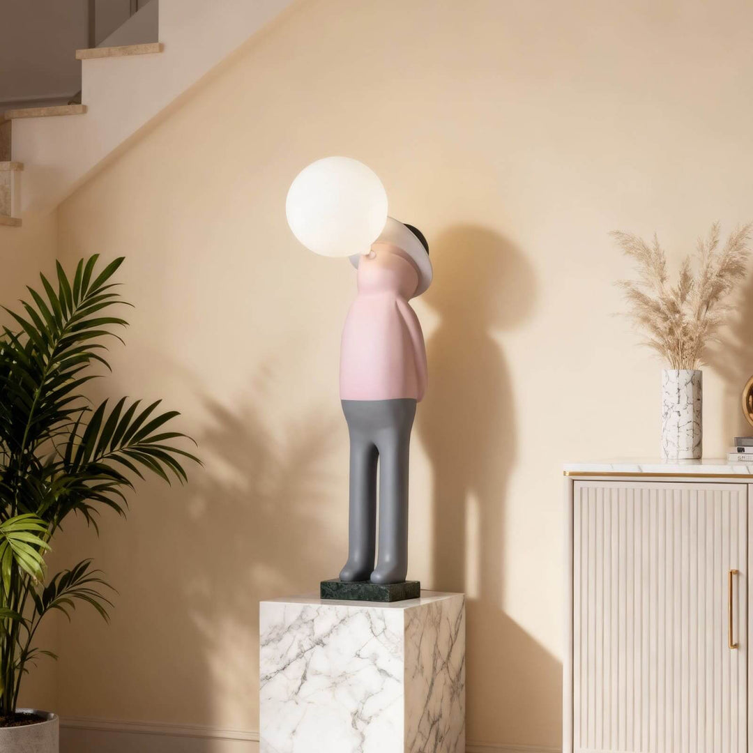 Molunu Sculptural Table Lamp – Interesting Cream Table Light