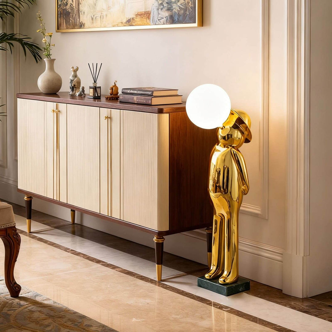 Molunu Sculptural Table Lamp – Interesting Cream Table Light