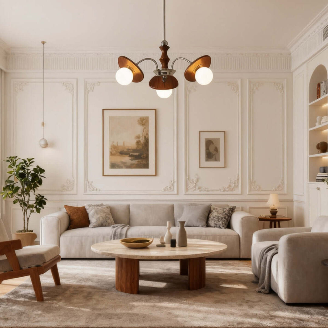 Moyen Chandelier – Nordic Minimalist Retro Living Room Lamp